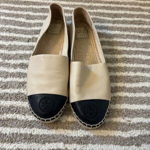 Tory Burch Leather Espadrille Flats 9.5W